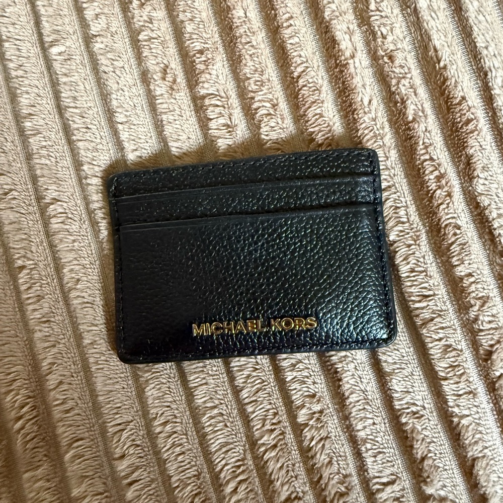 Michael Kors Black Leather Card Holder